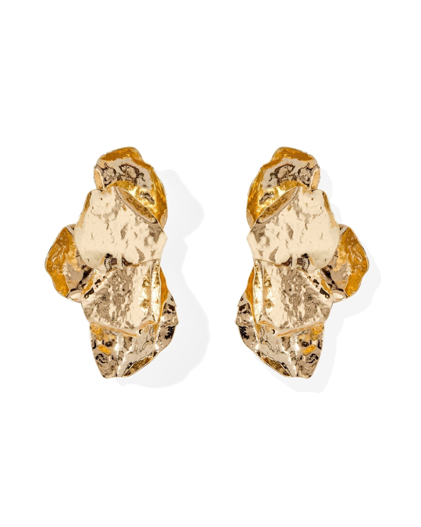 Eden Statement Earrings - Gold - LINNY CO WholesaleMetals
