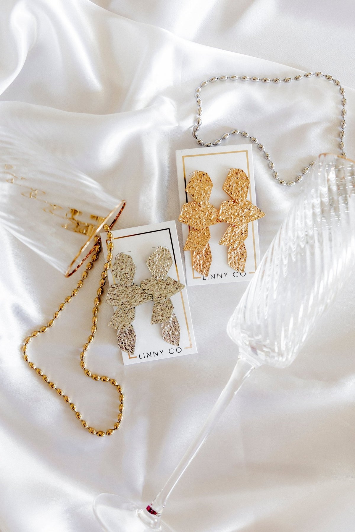 Electra - Gold - Earrings - LINNY CO WholesaleMetals