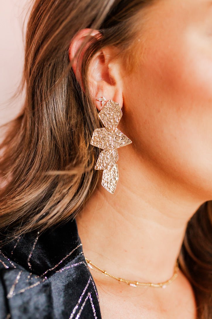 Electra - Gold - Earrings - LINNY CO WholesaleMetals