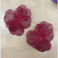 Erica Statement Earrings - Crimson - LINNY CO WholesaleMetal