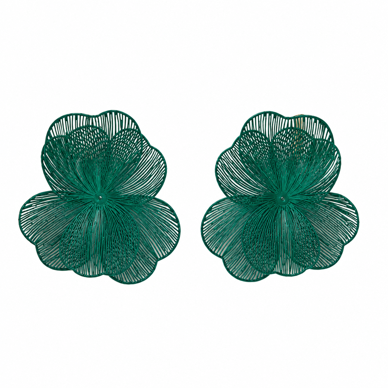 Erica Statement Earrings - Green - LINNY CO WholesaleMetal