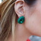 Eva Statement Earring - Green Pear - LINNY CO Wholesale