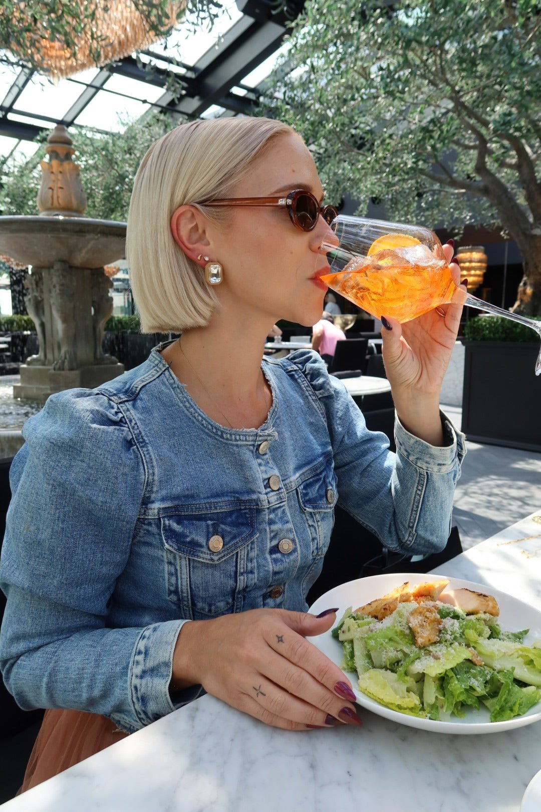 Eva Statement Earrings - Brown - LINNY CO Wholesale