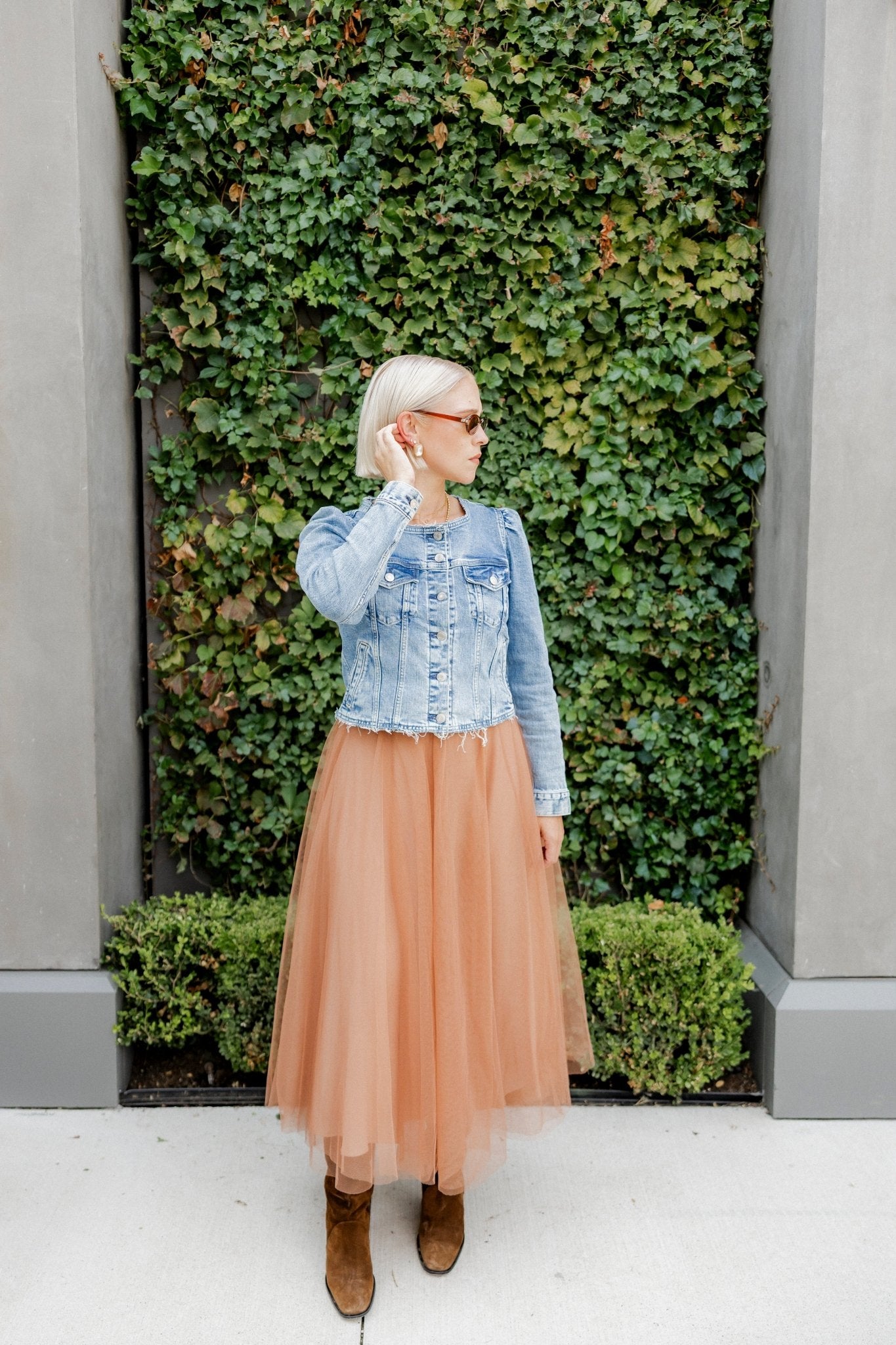 Eva Statement Earrings - Brown - LINNY CO Wholesale