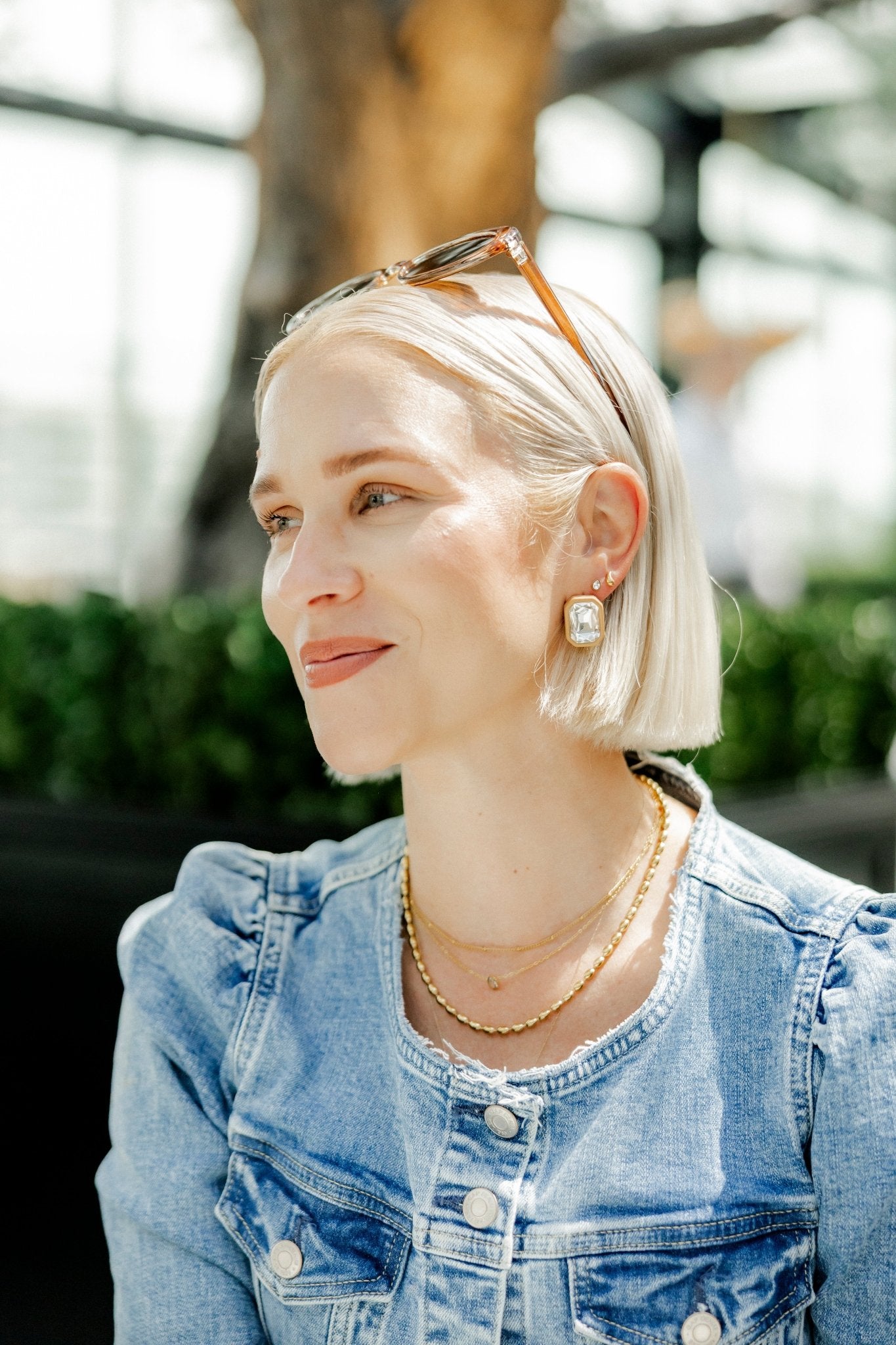 Eva Statement Earrings - Brown - LINNY CO Wholesale