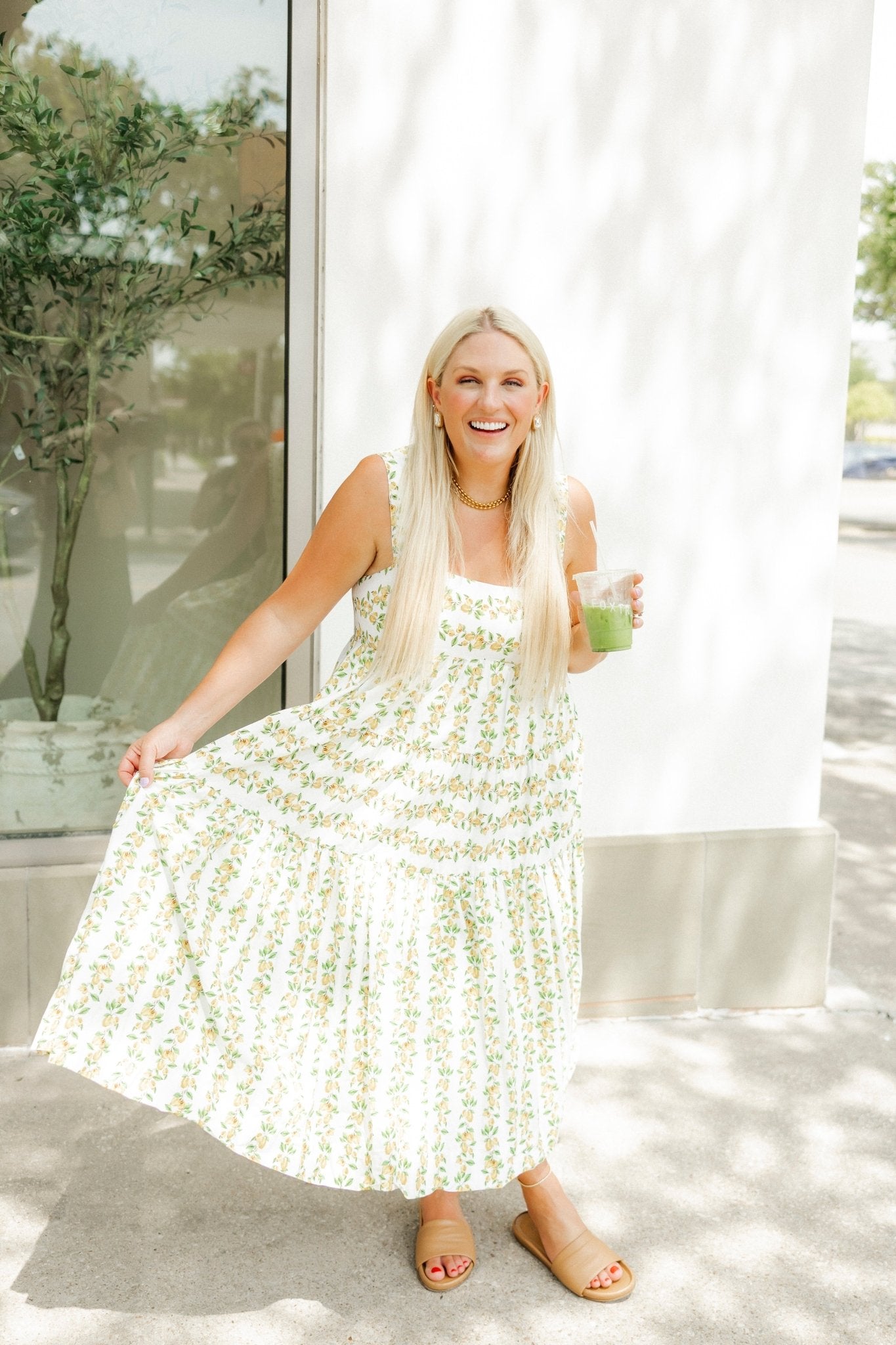 Eva Statement Earrings - Brown - LINNY CO Wholesale