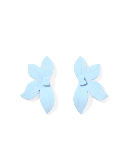 Fern Statement Earrings - Bluebell - LINNY CO WholesaleAcetate