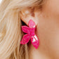 Fern Statement Earrings - Cosmic Pink - LINNY CO WholesaleAcetate