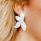 Fern Statement Earrings - Mint Shell - LINNY CO WholesaleAcetate