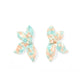 Fern Statement Earrings - Mint Shell - LINNY CO WholesaleAcetate