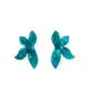 Fern Statement Earrings - Mystic Lagoon - LINNY CO WholesaleAcetate