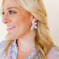 Fern Statement Earrings - Vintage Rose - LINNY CO WholesaleAcetate