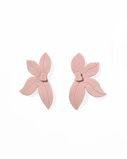 Fern Statement Earrings - Vintage Rose - LINNY CO WholesaleAcetate