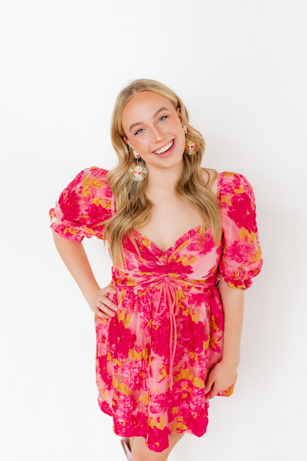 Fiona Statement Earrings - Multi - LINNY CO WholesaleMetals