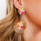 Fiona Statement Earrings - Multi - LINNY CO WholesaleMetals