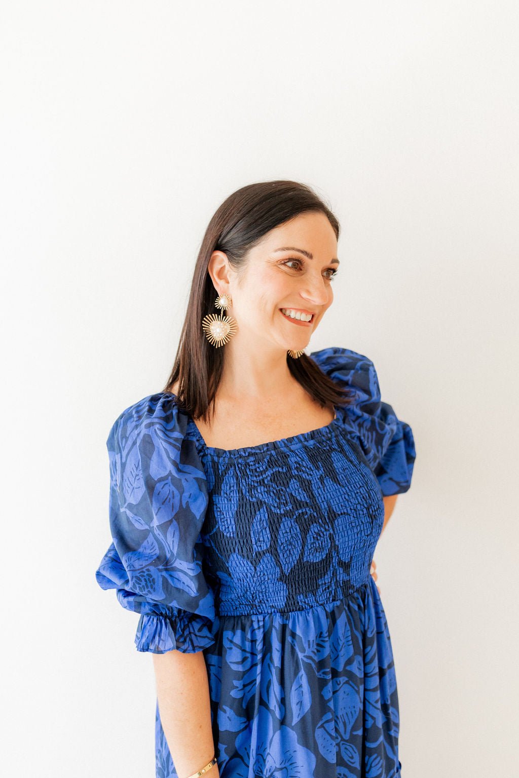 Fiona Statement Earrings - Pearl - LINNY CO WholesaleMetals