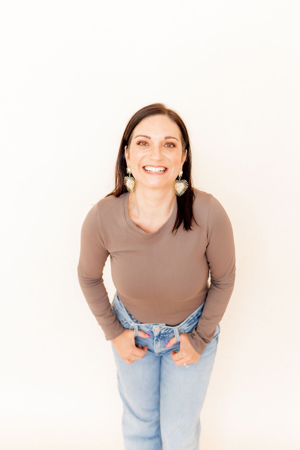 Fiona Statement Earrings - Pearl - LINNY CO WholesaleMetals