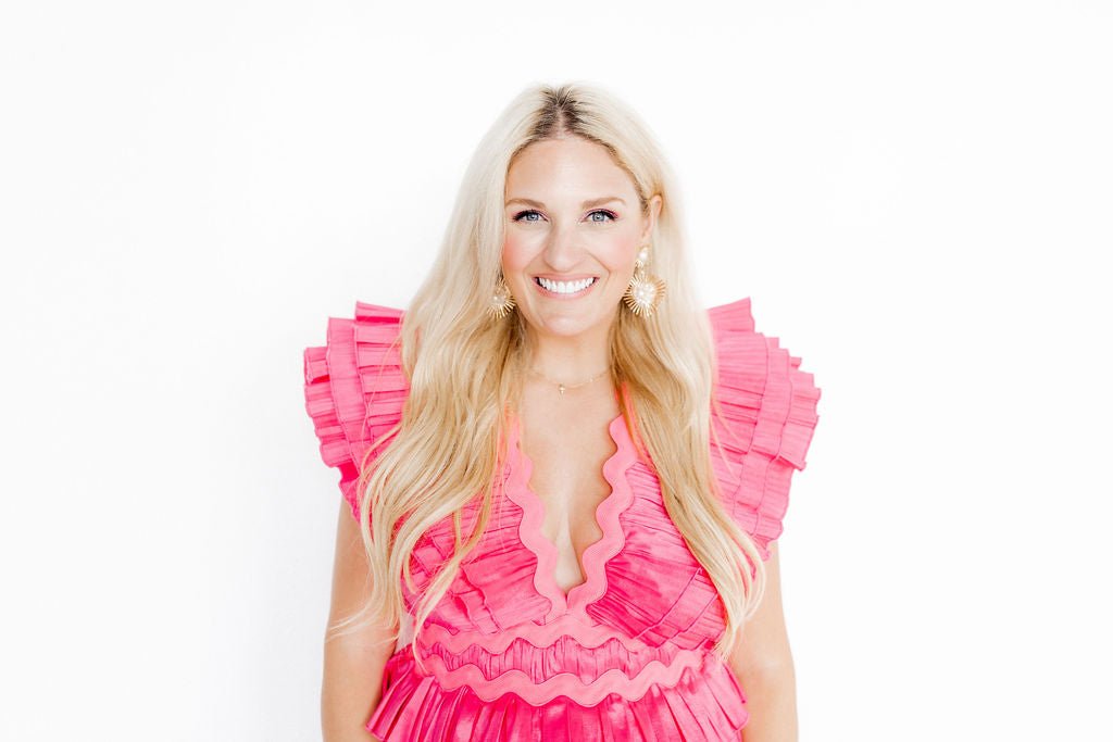 Fiona Statement Earrings - Pearl - LINNY CO WholesaleMetals