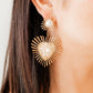 Fiona Statement Earrings - Pearl - LINNY CO WholesaleMetals