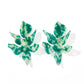 Flora Statement Earrings - Alpine Green - LINNY CO WholesaleAcetate