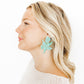 Flora Statement Earrings - Aquamarine - LINNY CO WholesaleAcetate