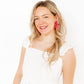 Flora Statement Earrings - Azalea Pink - LINNY CO WholesaleAcetate