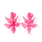 Flora Statement Earrings - Azalea Pink - LINNY CO WholesaleAcetate