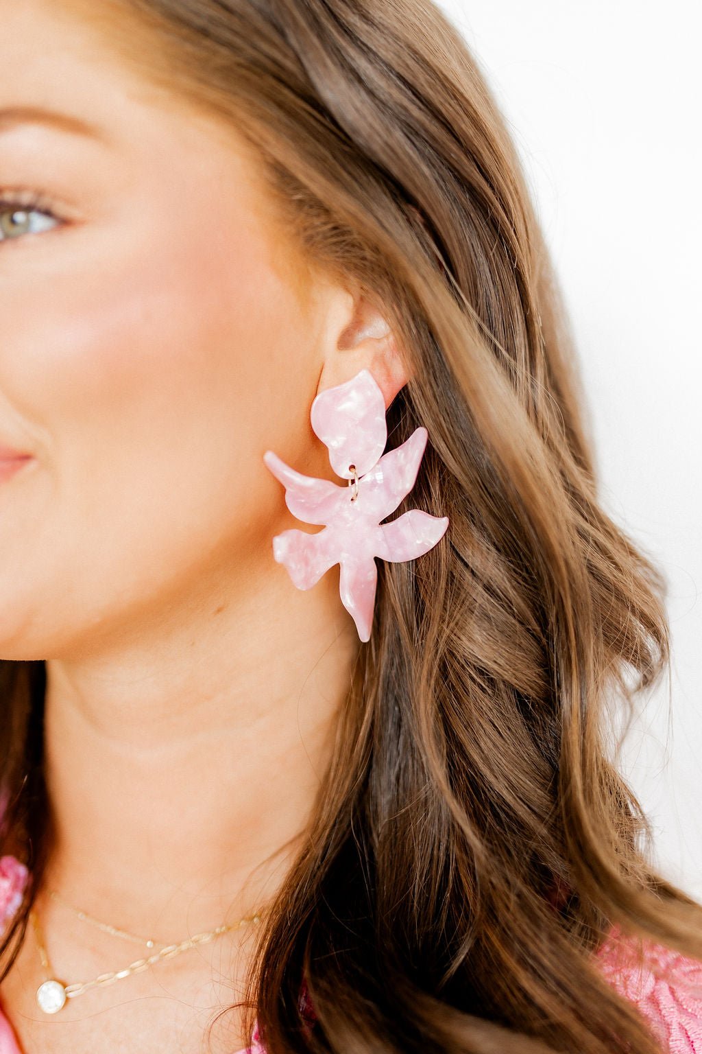 Flora Statement Earrings - Ballet Slipper - LINNY CO WholesaleAcetate