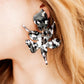 Flora Statement Earrings - Black & White - LINNY CO Wholesale