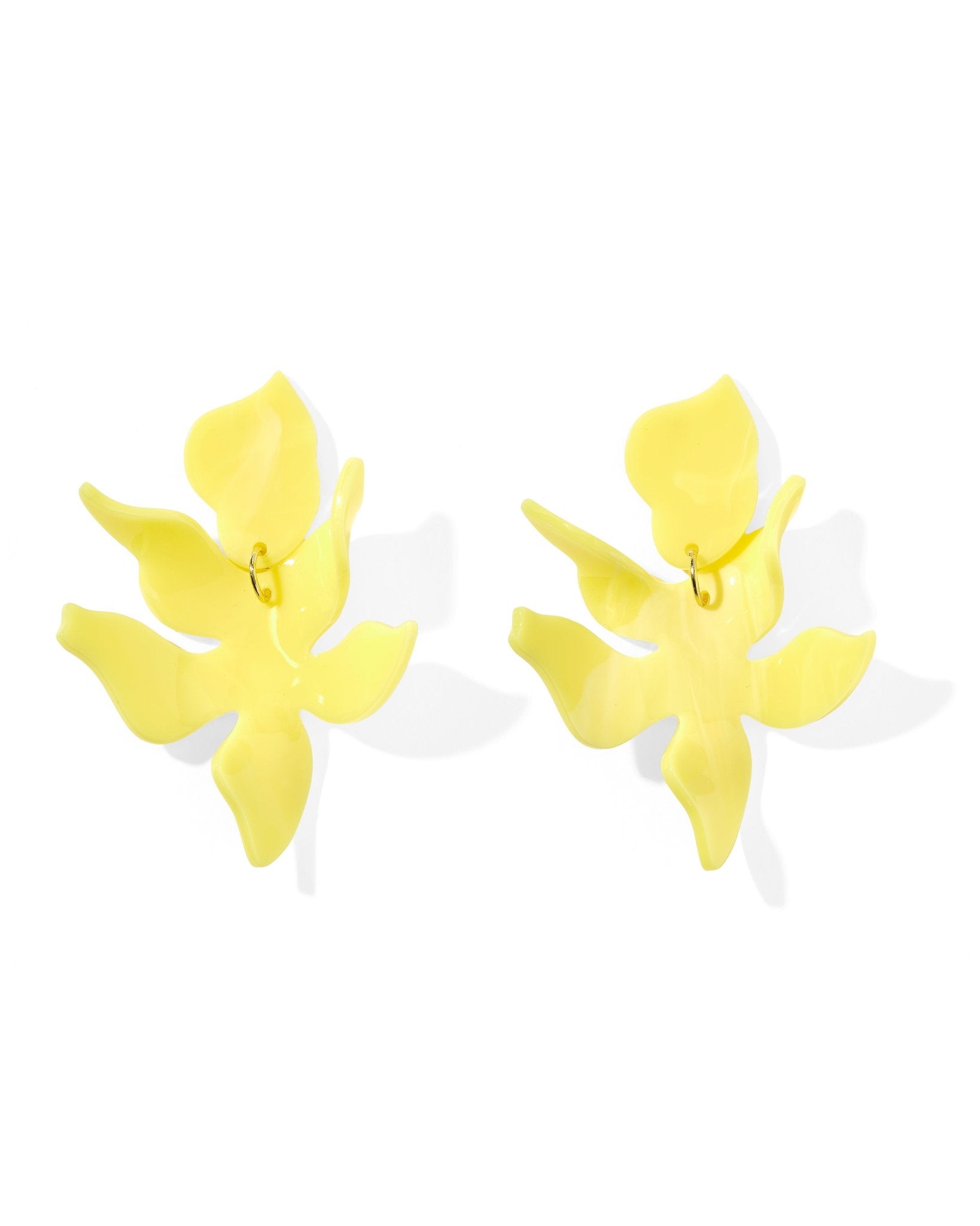 Flora Statement Earrings - Butter Yellow - LINNY CO WholesaleAcetate