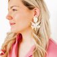 Flora Statement Earrings - Champagne Sparkle - LINNY CO WholesaleAcetate