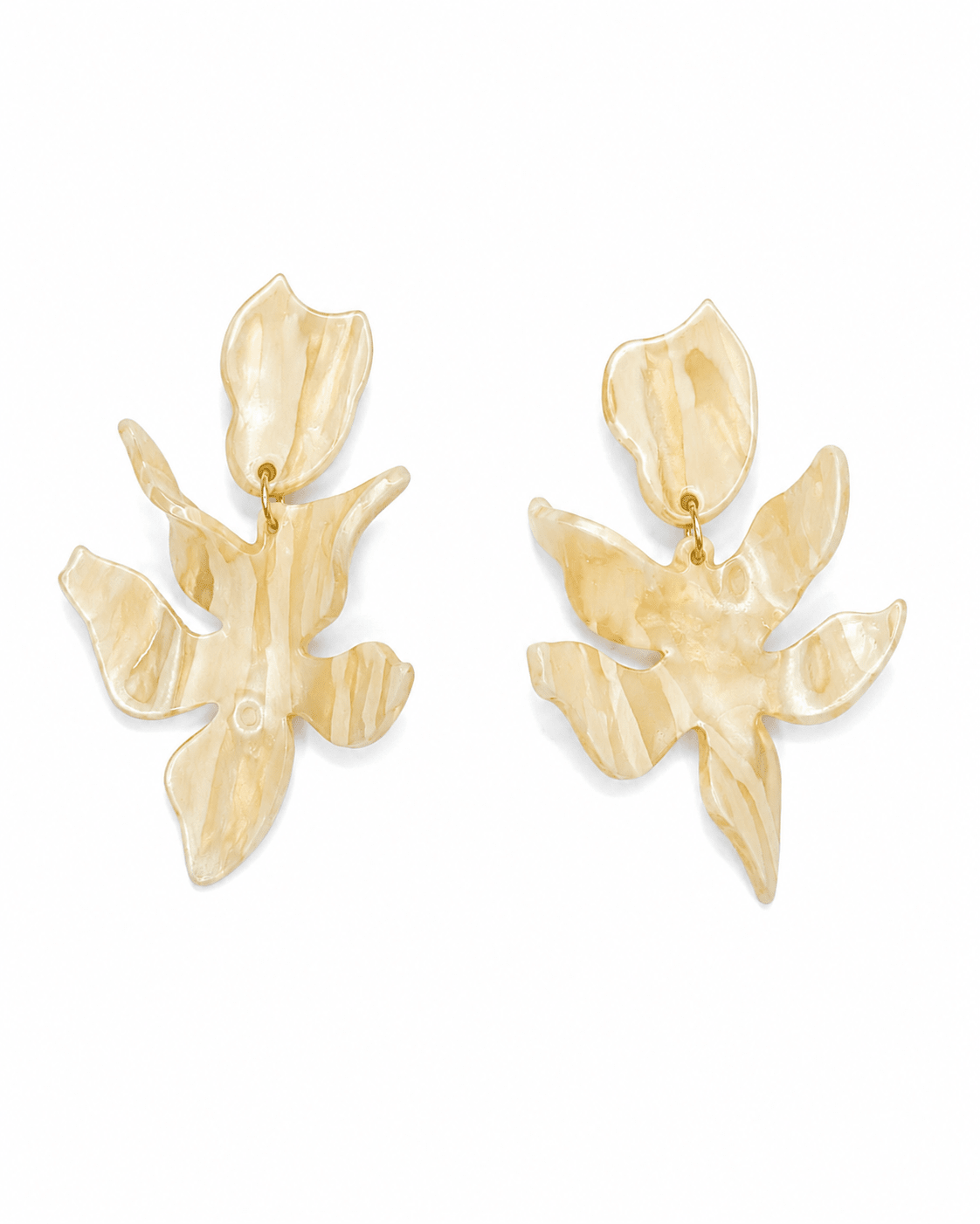 Flora Statement Earrings - Champagne Sparkle - LINNY CO WholesaleAcetate