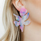 Flora Statement Earrings - Cotton Candy - LINNY CO WholesaleAcetate