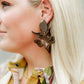 Flora Statement Earrings - Espresso - LINNY CO Wholesale