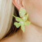 Flora Statement Earrings - Honeydew - LINNY CO WholesaleAcetate