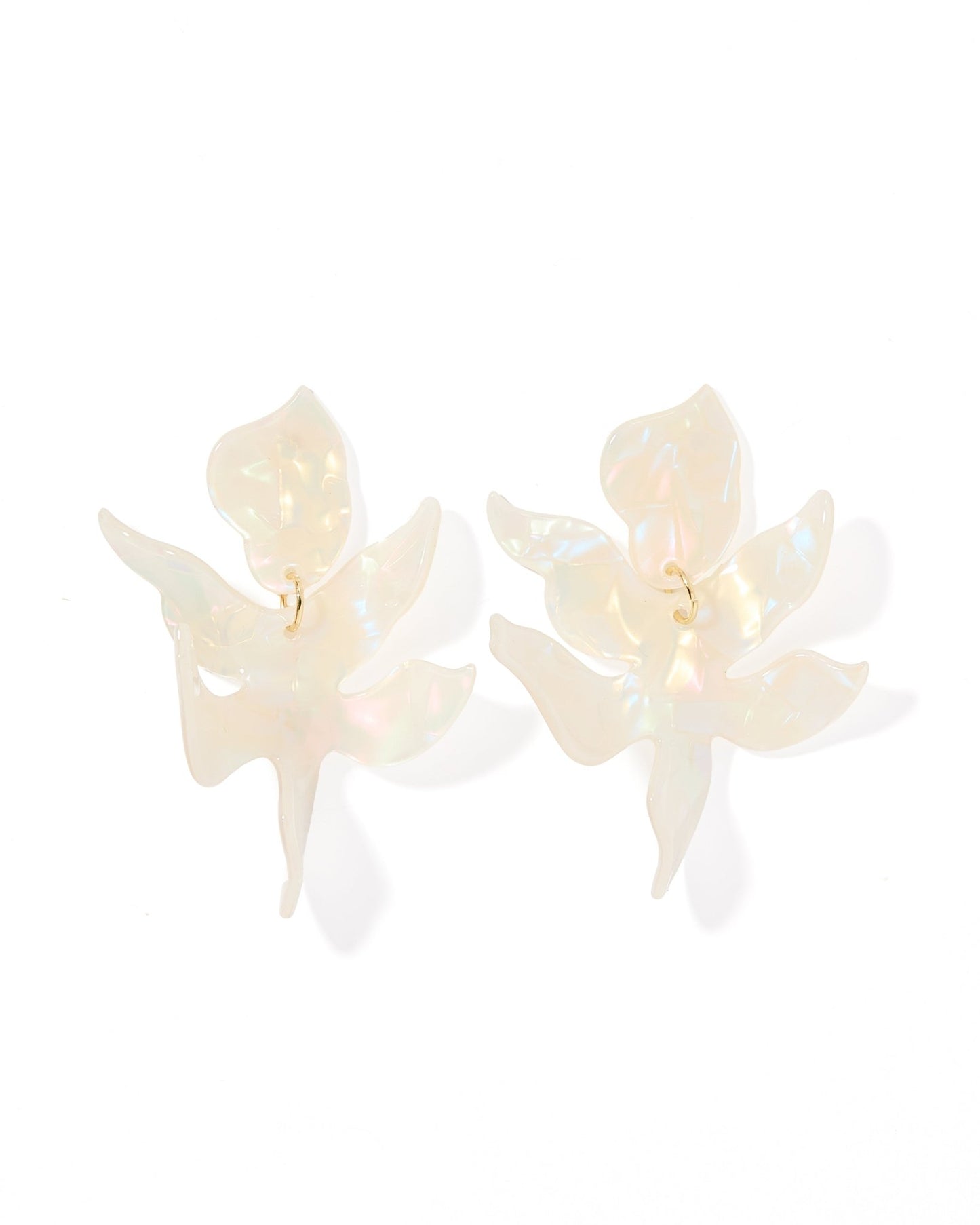Flora Statement Earrings - Iridescent - LINNY CO WholesaleAcetate