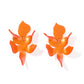 Flora Statement Earrings - Metallic Orange - LINNY CO WholesaleAcetate
