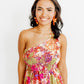 Flora Statement Earrings - Metallic Orange - LINNY CO WholesaleAcetate