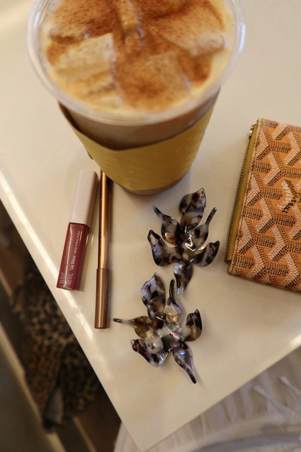 Flora Statement Earrings - Mocha Mousse - LINNY CO Wholesale