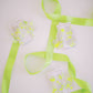 Flora Statement Earrings - Neon Yellow Clouds - LINNY CO WholesaleAcetate