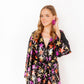 Flora Statement Earrings - Orchid Purple - LINNY CO WholesaleAcetate