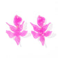 Flora Statement Earrings - Orchid Purple - LINNY CO WholesaleAcetate