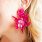 Flora Statement Earrings - Pearlized Pink - LINNY CO WholesaleAcetate