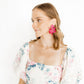 Flora Statement Earrings - Pearlized Pink - LINNY CO WholesaleAcetate
