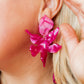 Flora Statement Earrings - Pearlized Pink - LINNY CO WholesaleAcetate