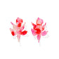Flora Statement Earrings - Pink Flamingo - LINNY CO WholesaleAcetate