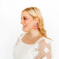 Flora Statement Earrings - Pink Sprinkles - LINNY CO WholesaleAcetate