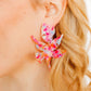 Flora Statement Earrings - Pink Sprinkles - LINNY CO WholesaleAcetate