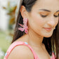 Flora Statement Earrings - Pink Spritz - LINNY CO WholesaleAcetate