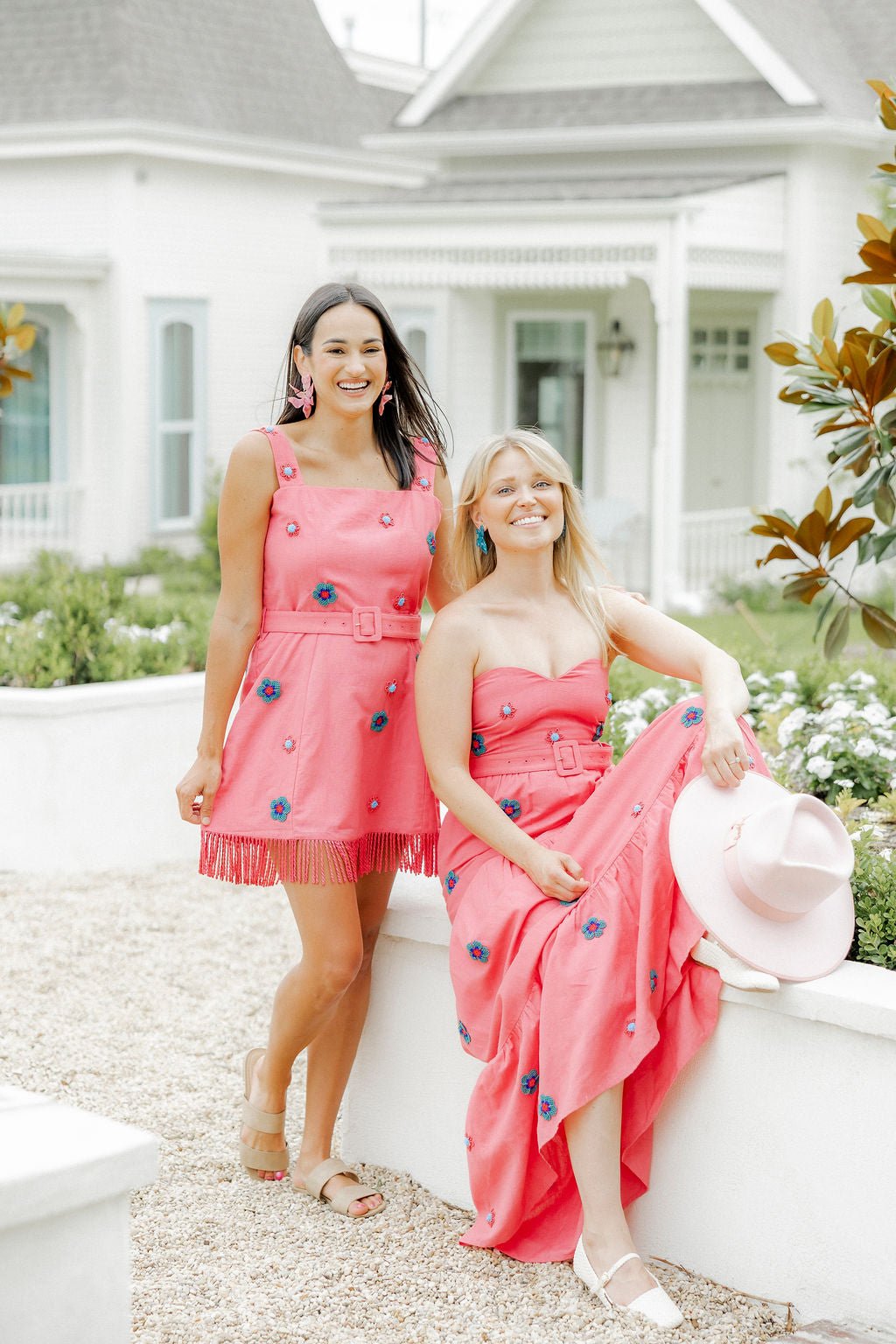 Flora Statement Earrings - Pink Spritz - LINNY CO WholesaleAcetate